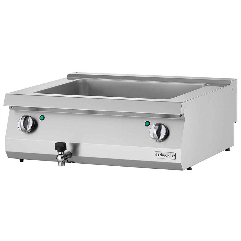 oztiryakiler yeni 700 serisi set ustu elektrikli bain marie 80x70x30 gn kaplar haric obe 8070