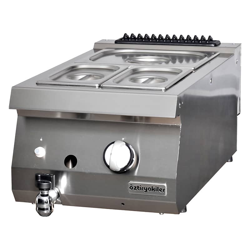 oztiryakiler yeni 700 set ustu bain marie gazli 40x70x30-gn kaplar haric obg 4070