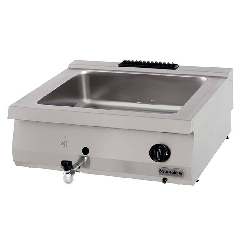 oztiryakiler yeni 700 set ustu bain marie gazli 80x70x30-gn kaplar haric obg 8070