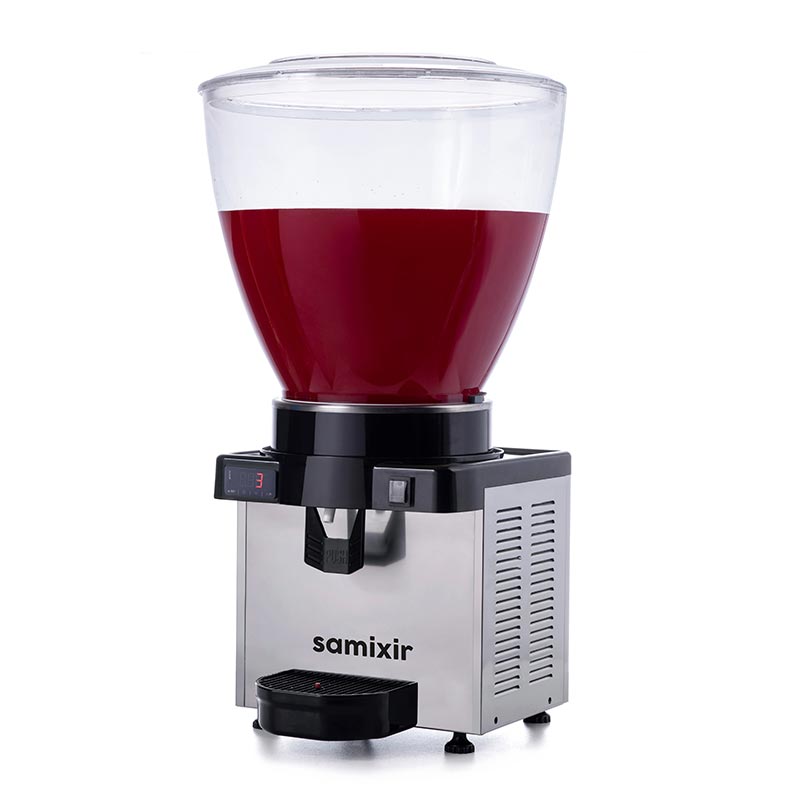 Samixir M40 Panaromik Dijital Soğuk İçecek Dispenseri, 40 L, Inox, soğuk içecek dispenseri
