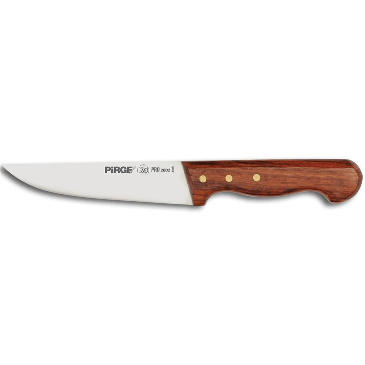 Pirge Sultan Pro Gül Saplı Kasap Bıçağı No:1 14,5 Cm, profesyonel kasap bıçağı