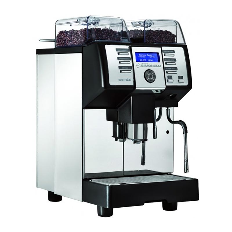 Nuova Simonelli Prontobar Silent Süper Otomatik Espresso Kahve Makinesi, kahve aksesuarı