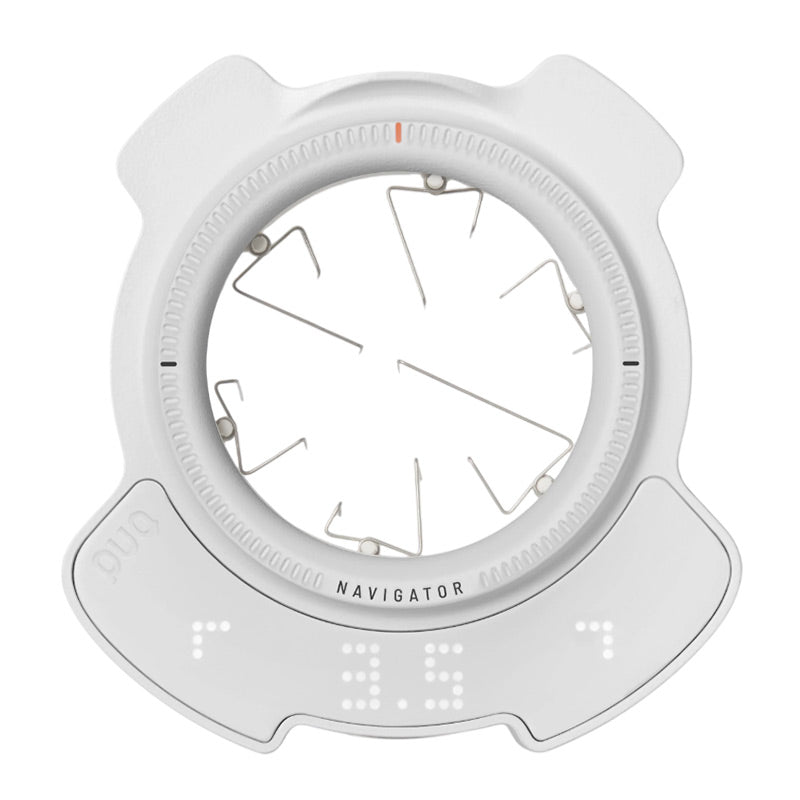 Puqpress Puq Prep Navigator Portafiltre Kahve Mikseri, 58.3 mm, Beyaz, iğneli WDT kahve dağıtıcı