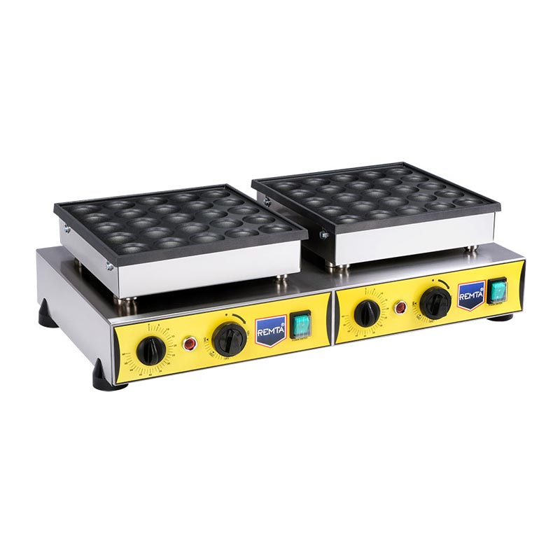 Remta W27 Yuvarlak Çiftli Bubble Waffle Makinesi, 50'li, Elektrikli, waffle makinesi