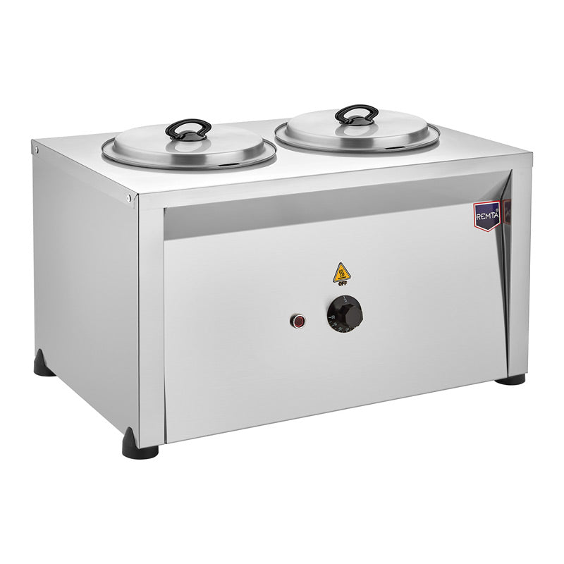 Remta CB12 2 Hazneli Çorba Kazanı, 9+9 L, Elektrikli, ısıtıcı ekipman