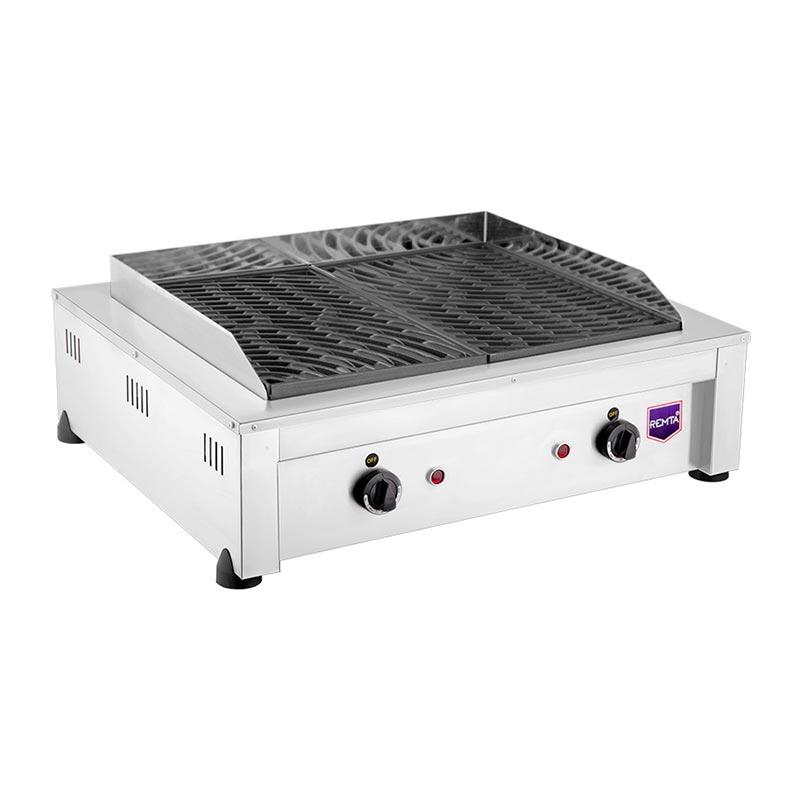 Remta R54 Çiftli Döküm Barbekü Mangal, 60x50x22 cm, Elektrikli, profesyonel mutfak makinesi