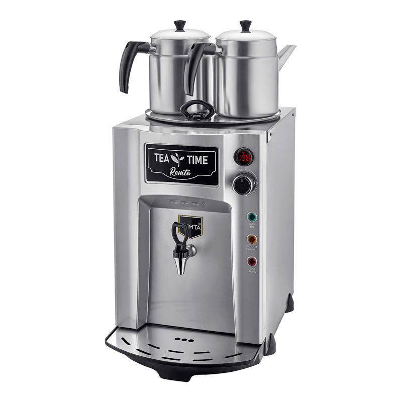 Remta DE12P 2 Demlikli Premium Jumbo Çay Makinesi, 15 L, Elektrikli, Gri, çay kazanı ve sıcak içecek ekipmanı