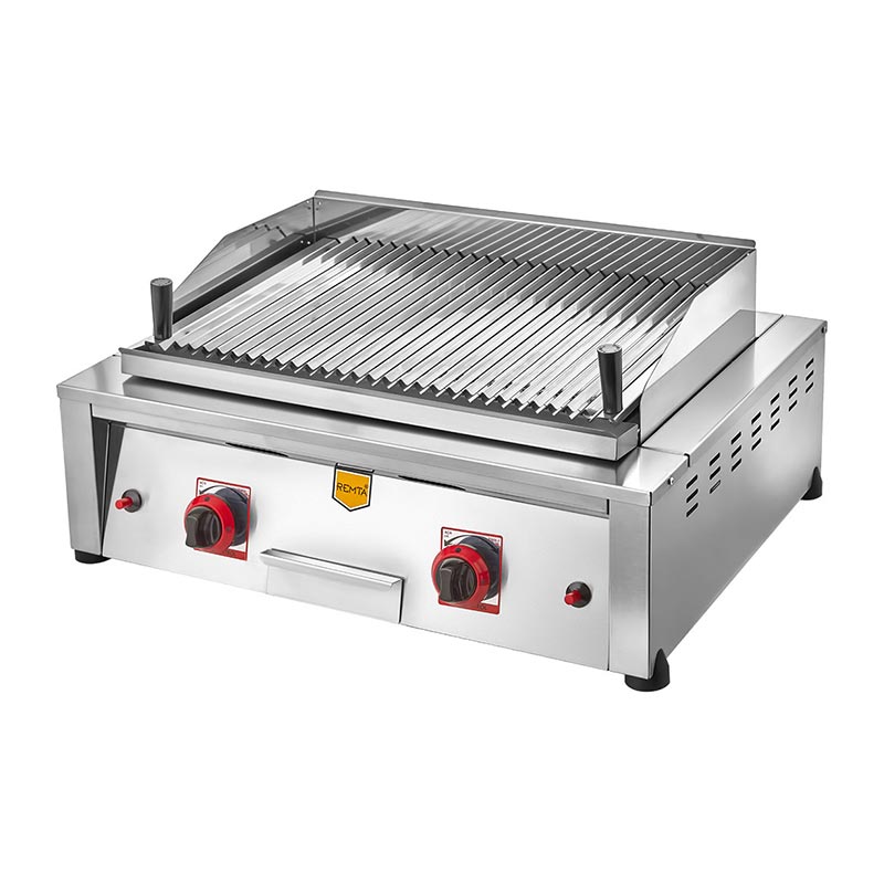 Remta R50CE(L) Lavataşlı Izgara, 50 cm, Doğalgazlı, ızgara ve pişirme makinesi