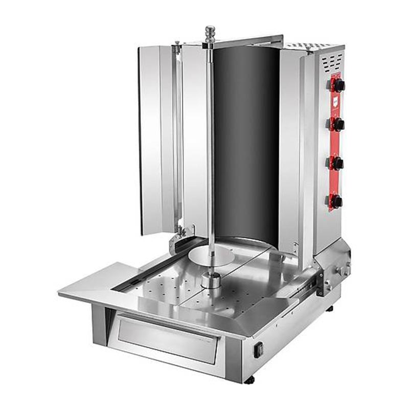 Remta MA05 Oval Camlı Alttan Motorlu 4 Radyanlı Döner Ocağı, Elektrikli, döner makinesi
