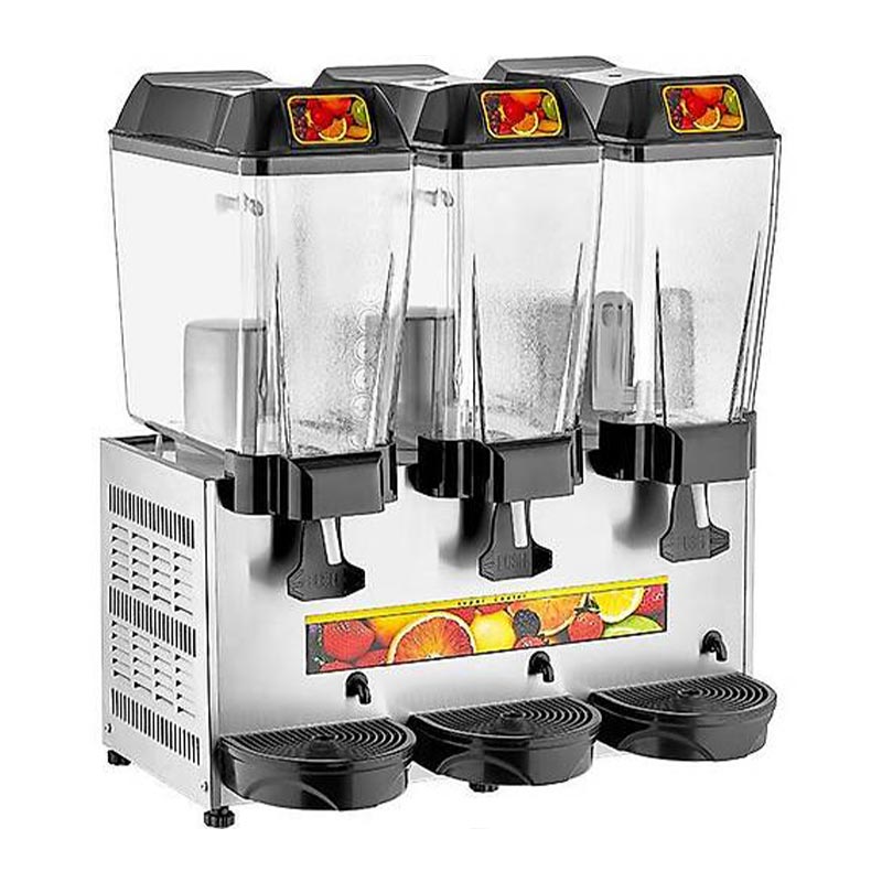 Remta ST16 Şerbet Soğutucu, 3 Hazneli, Şerbet+Şerbet+Şerbet, 20+20+20 L, Metalik Gri, soğuk içecek dispenseri