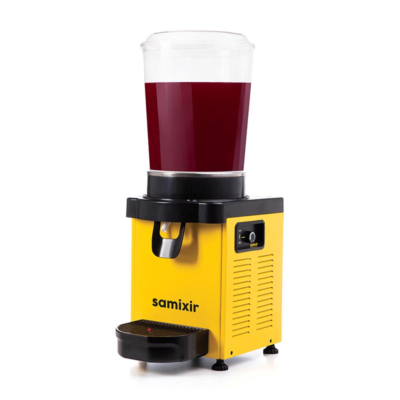 Samixir M10 Panaromik Analog Soğuk İçecek Dispenseri, 10 L, Sarı, soğuk içecek dispenseri