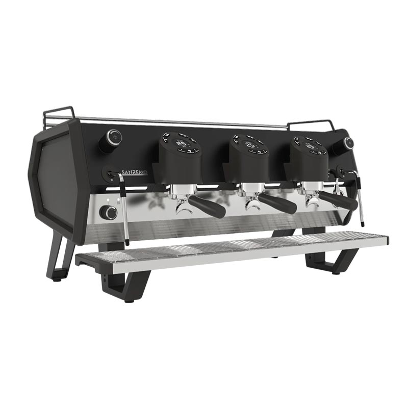 Sanremo D8 Pro Tam Otomatik Espresso Kahve Makinesi, 3 Gruplu, Siyah, kahve aksesuarı