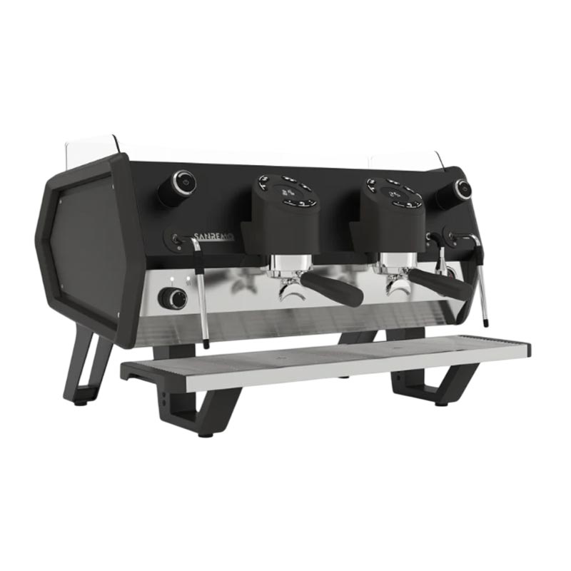 Sanremo D8 Tam Otomatik Espresso Kahve Makinesi, 2 Gruplu, Siyah, kahve aksesuarı