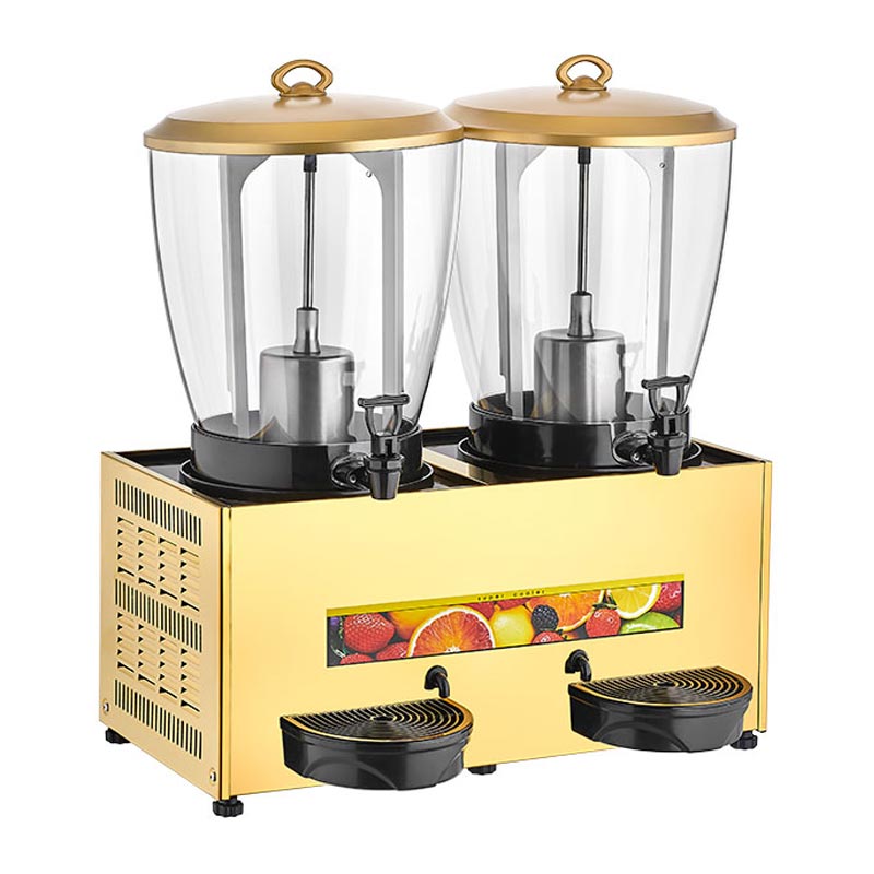 Remta ST29 Elegance Şerbet ve Ayran Soğutucu, 2 Hazneli, Şerbet+Ayran, 21+21 L, Gold, soğuk içecek dispenseri