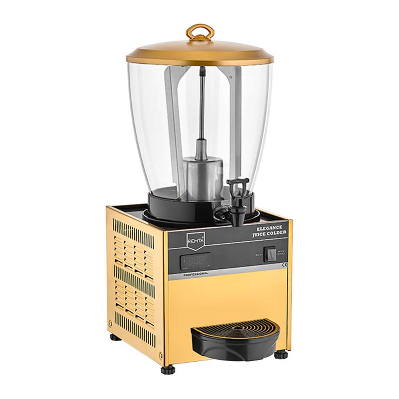 Remta ST23 Elegance Dijital Şerbet ve Ayran Soğutucu, 20 L, Gold, soğuk içecek dispenseri