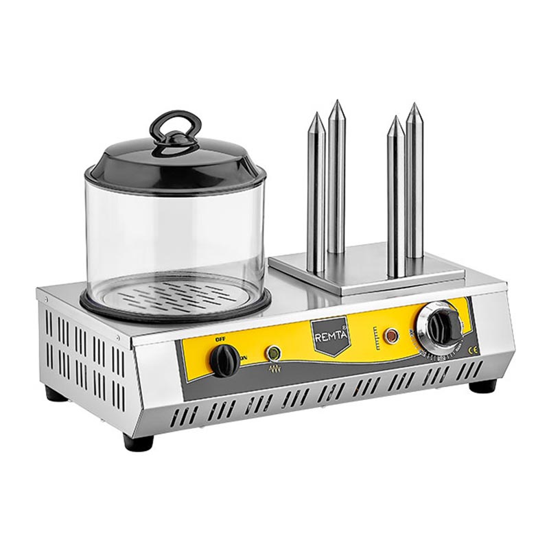 Remta KZ01 Hot Dog Makinesi, 4 Kazıklı, Elektrikli, hot dog ve sosis makinesi