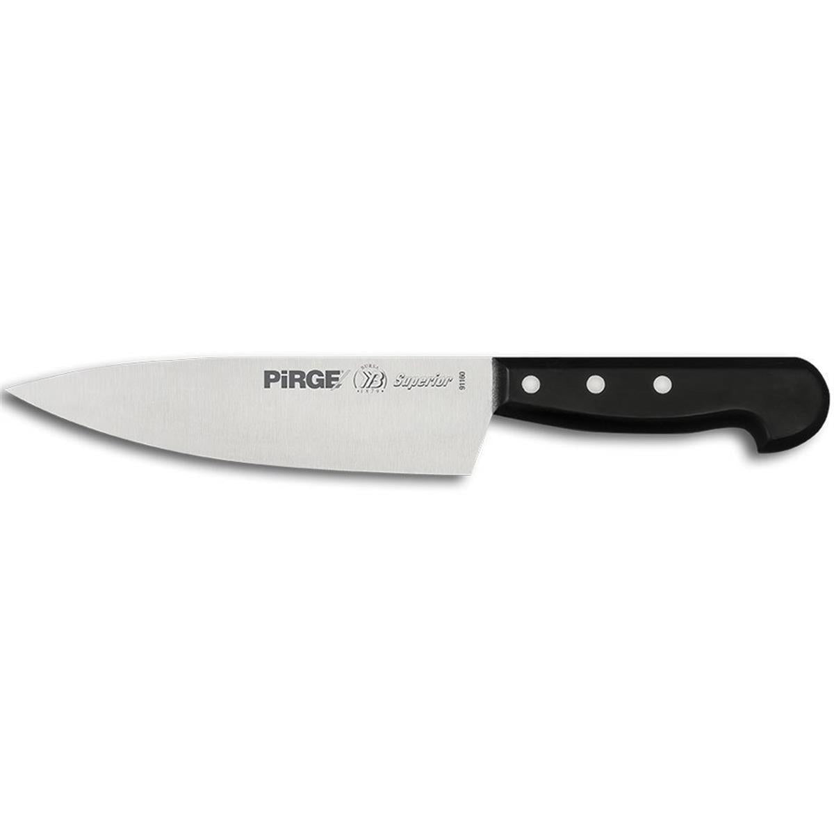 Pirge Superior Şef Bıçağı 19 Cm Siyah, profesyonel şef bıçağı