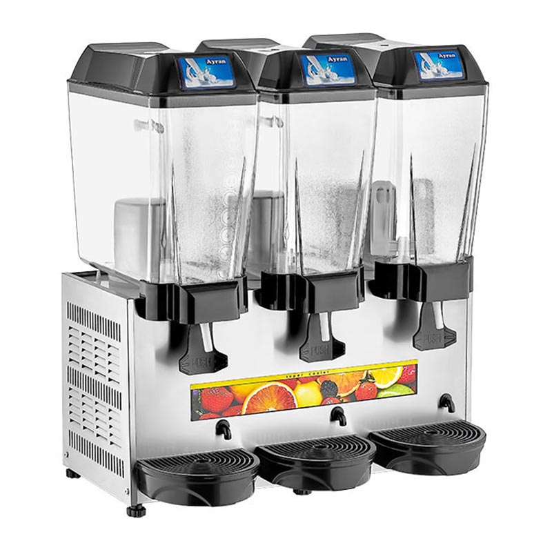 Remta ST20 Ayran Soğutucu, 3 Hazneli, Ayran+Ayran+Ayran, 20+20+20 L, Sarı, soğuk içecek dispenseri