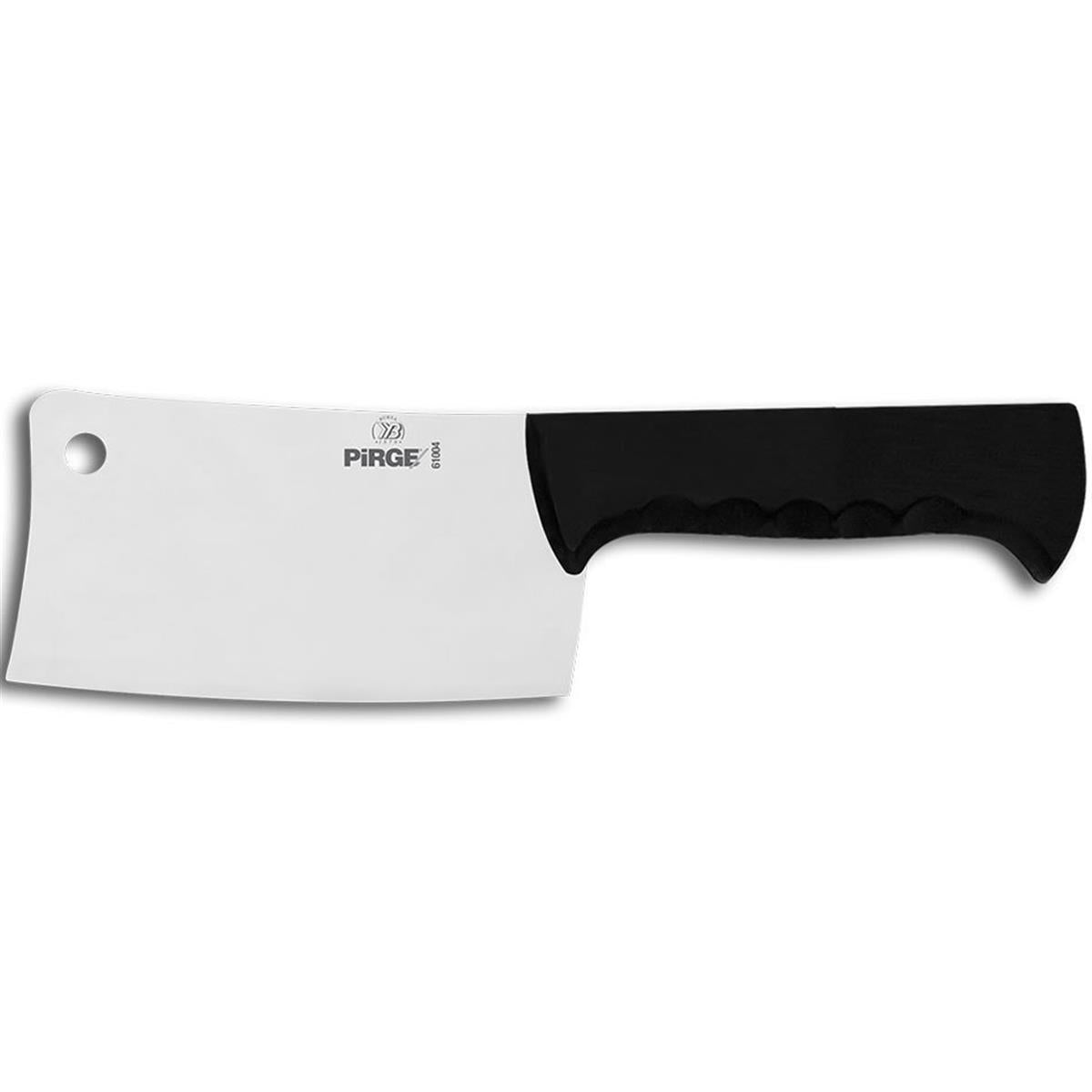 Pirge Butcher's Uzun Saplı Satır No:1 19 Cm 5 Mm Siyah, satır ve ağır kesim bıçağı