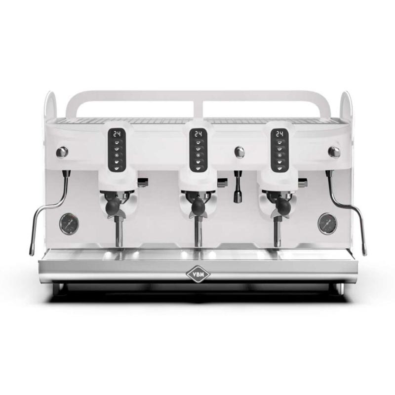 VBM Black Moon Espresso Kahve Makinesi, 3 Gruplu, Beyaz, kahve aksesuarı